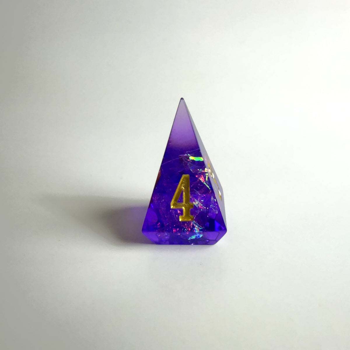 Set de dés en gemme Purple Life
