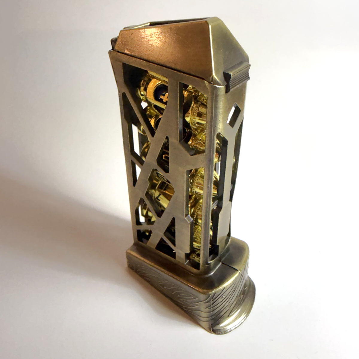 Bullet Magazines Gold Solid Metal Dice Set