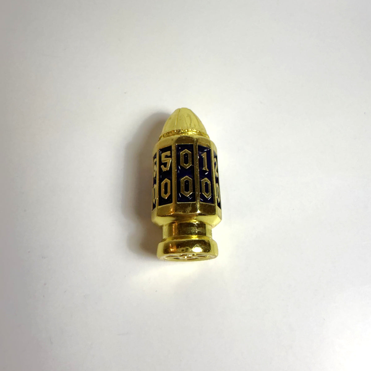 Bullet Magazines Gold Solid Metal Dice Set