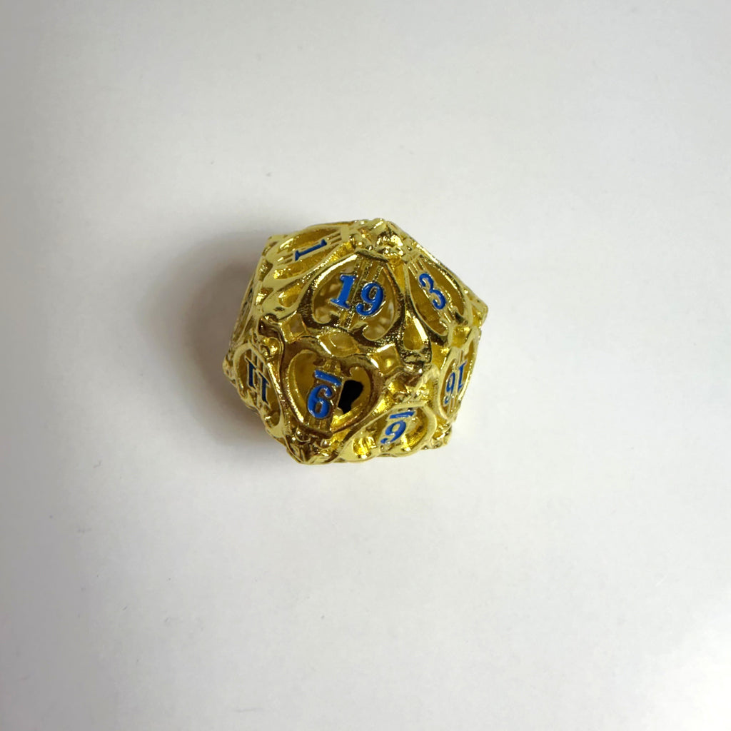 Set de dados de metal hueco Golden Bell