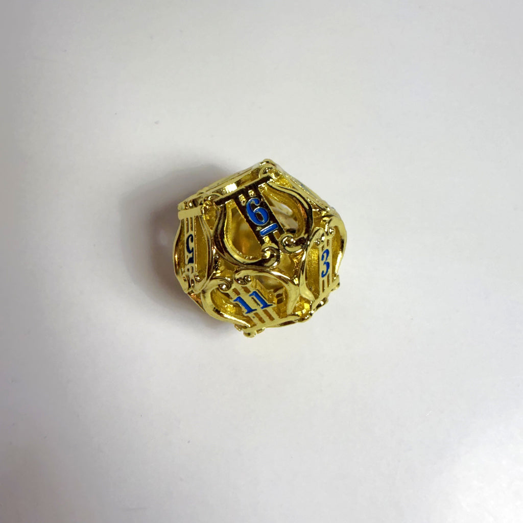 Set de dados de metal hueco Golden Bell