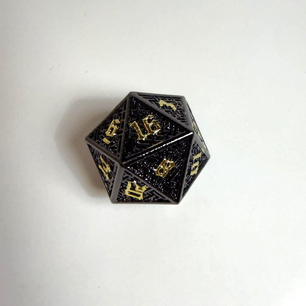 Ancient Uplink Solid Metal Dice Set