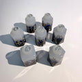 Black White Blue Bottles Resin Dice Set