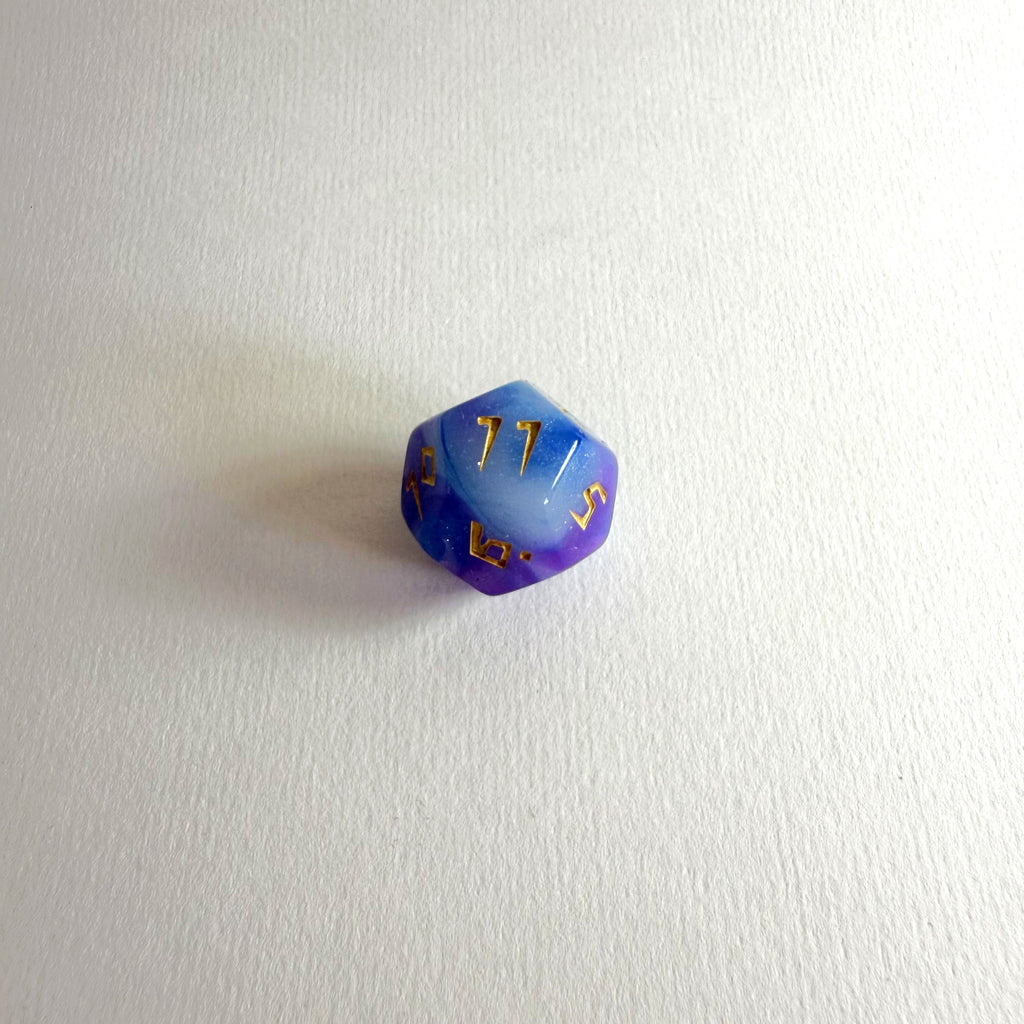 Nebula Song Acryl-Würfelset mit Gravur