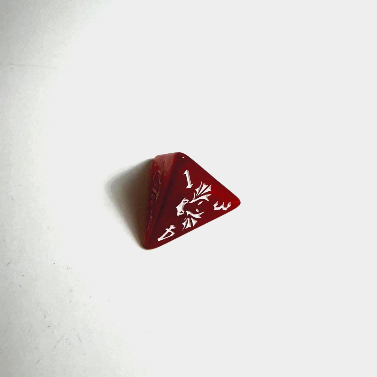 Acryl-Würfelset „Roter Drache“