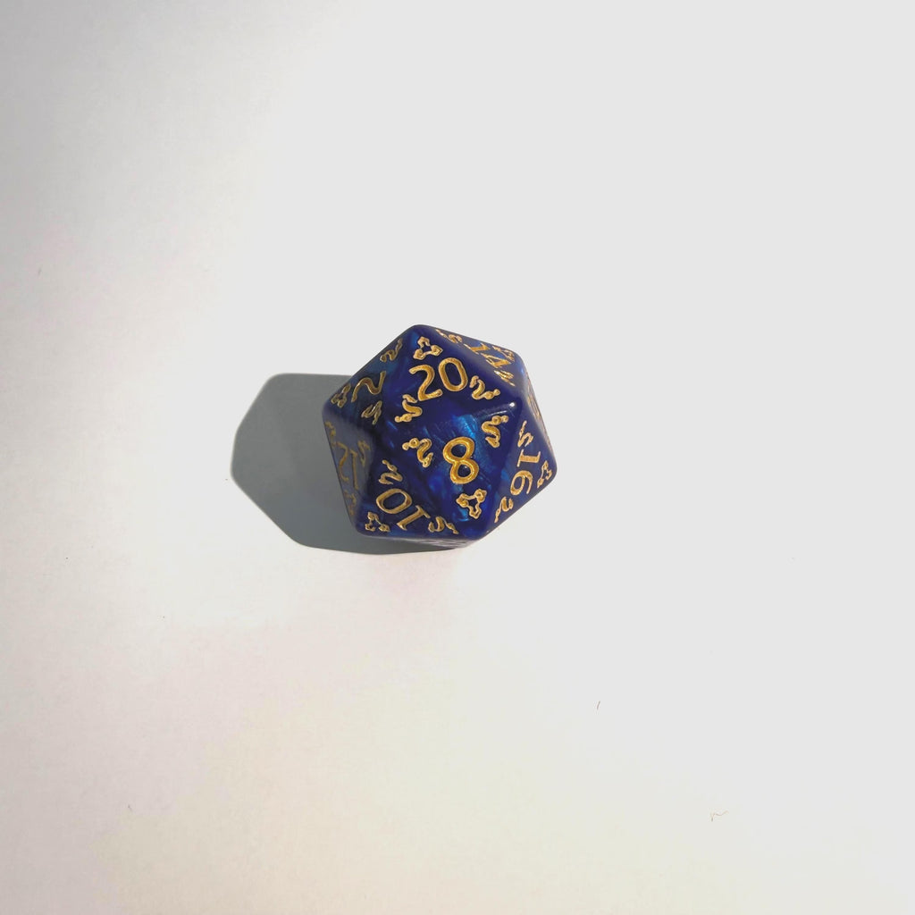 Royal Blue Mystic Acryl-Würfelset