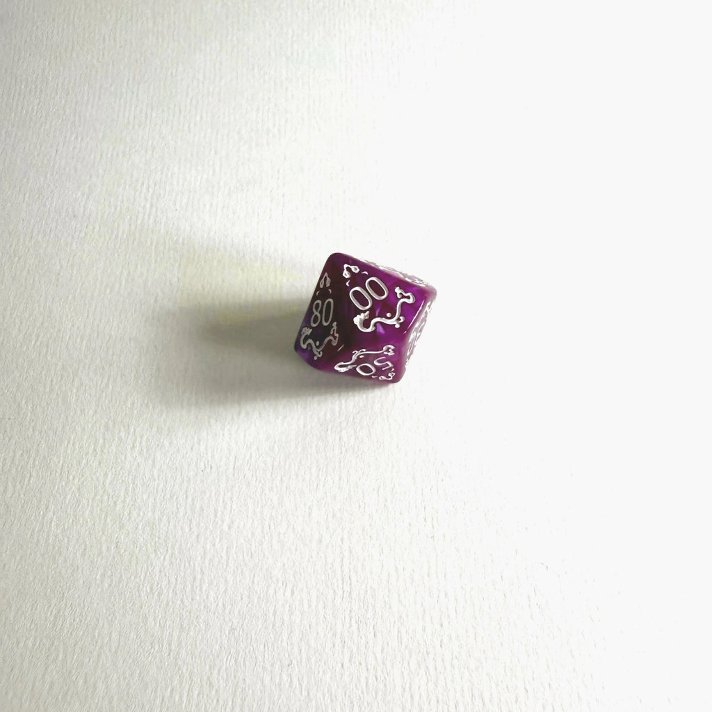 Magenta-mystisches Acryl-Würfelset