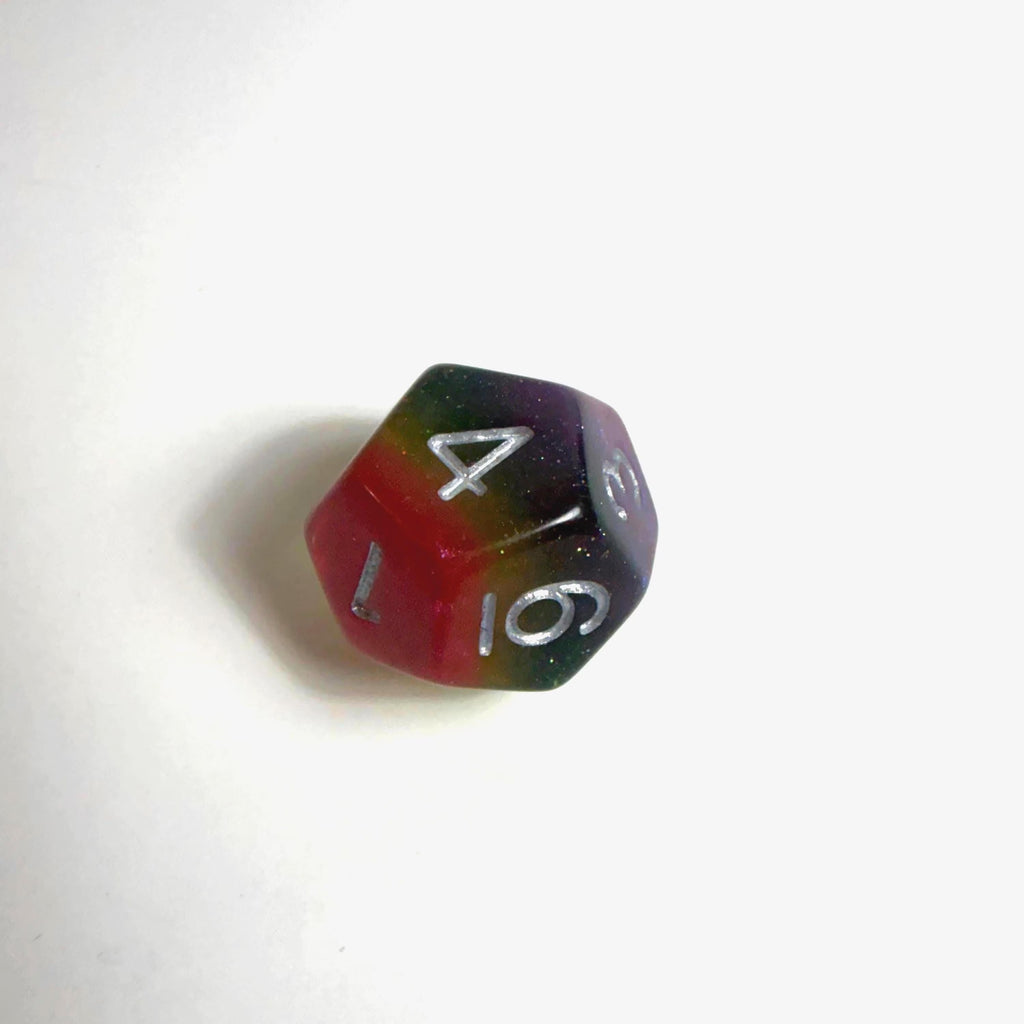 Rainbow Acrylic Dice Set