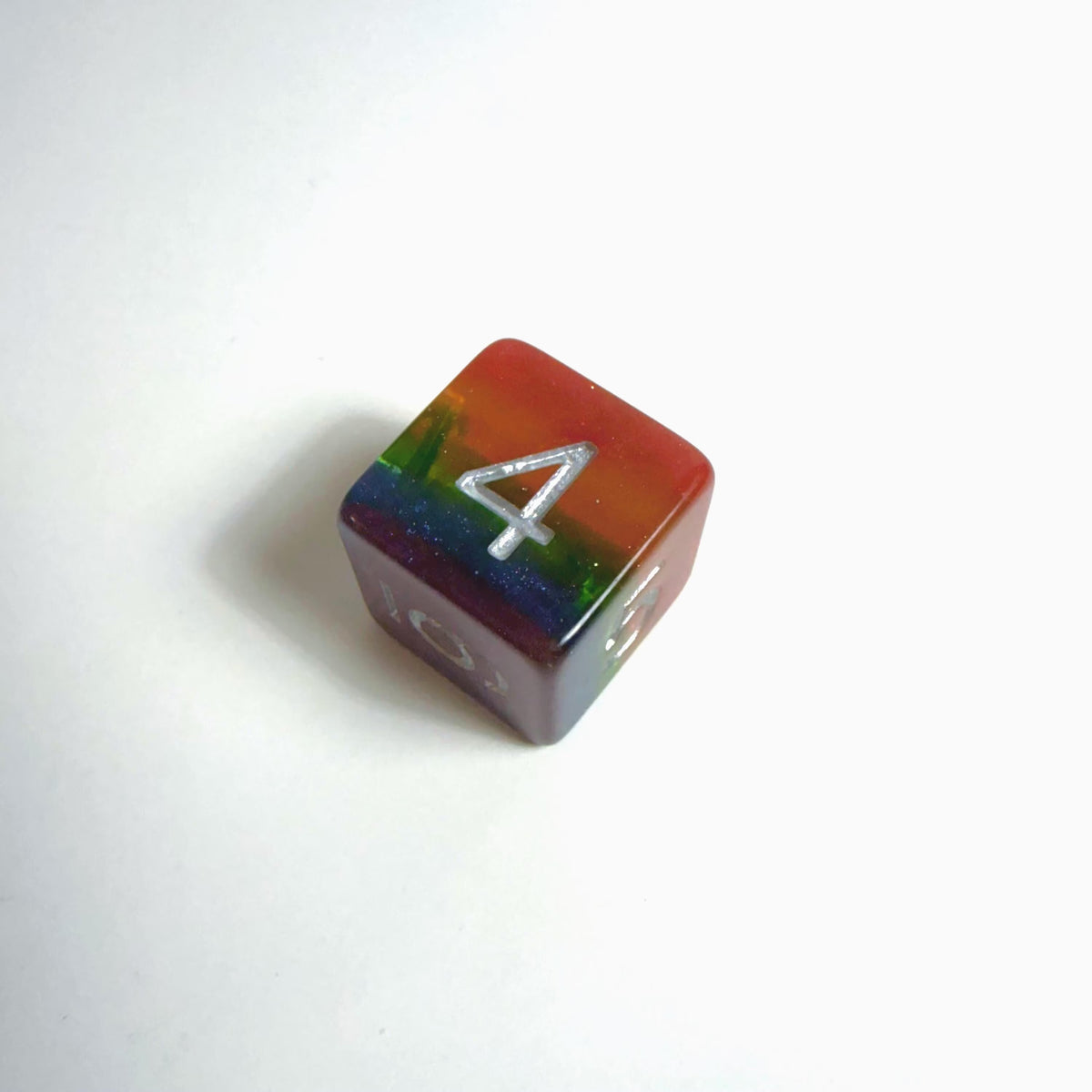 Rainbow Acrylic Dice Set