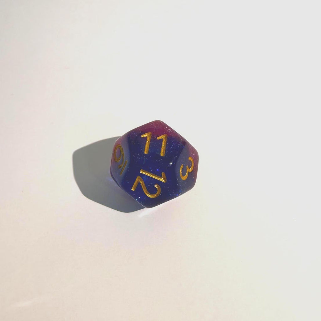 Bisexual Pride Flag Acrylic Dice Set