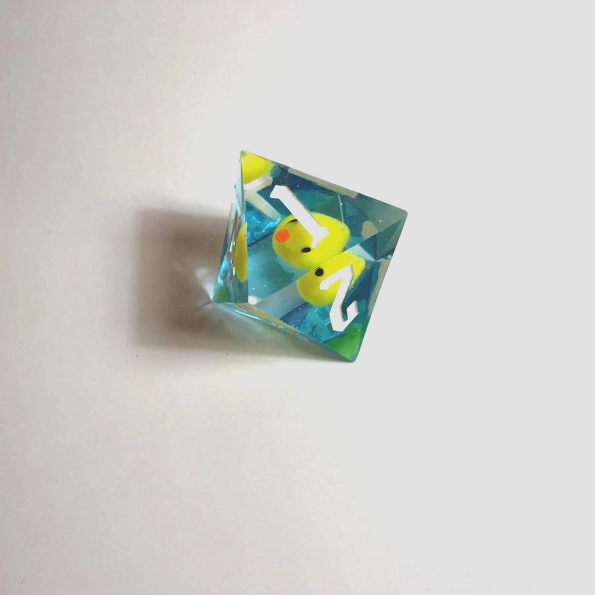 Blue Water Duck Handmade Resin Dice Set