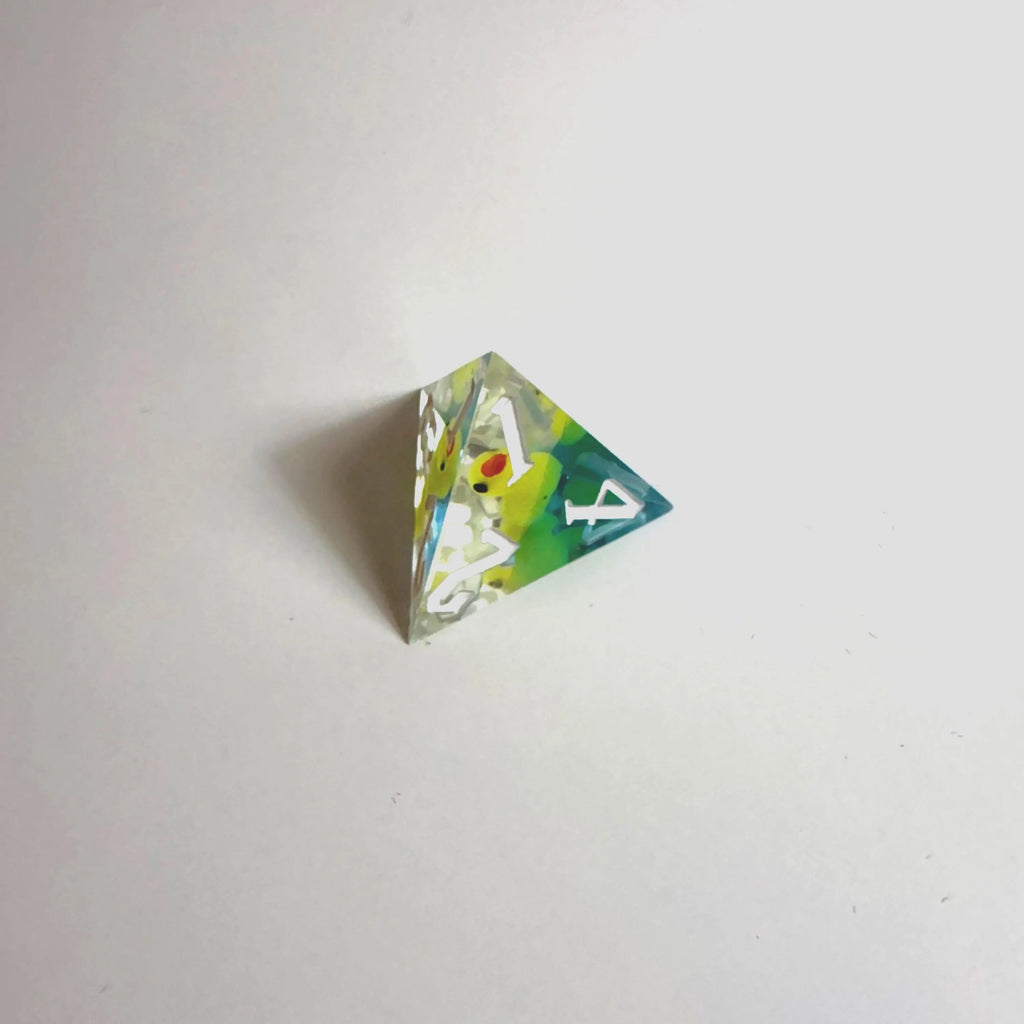 Blue Water Duck Handmade Resin Dice Set