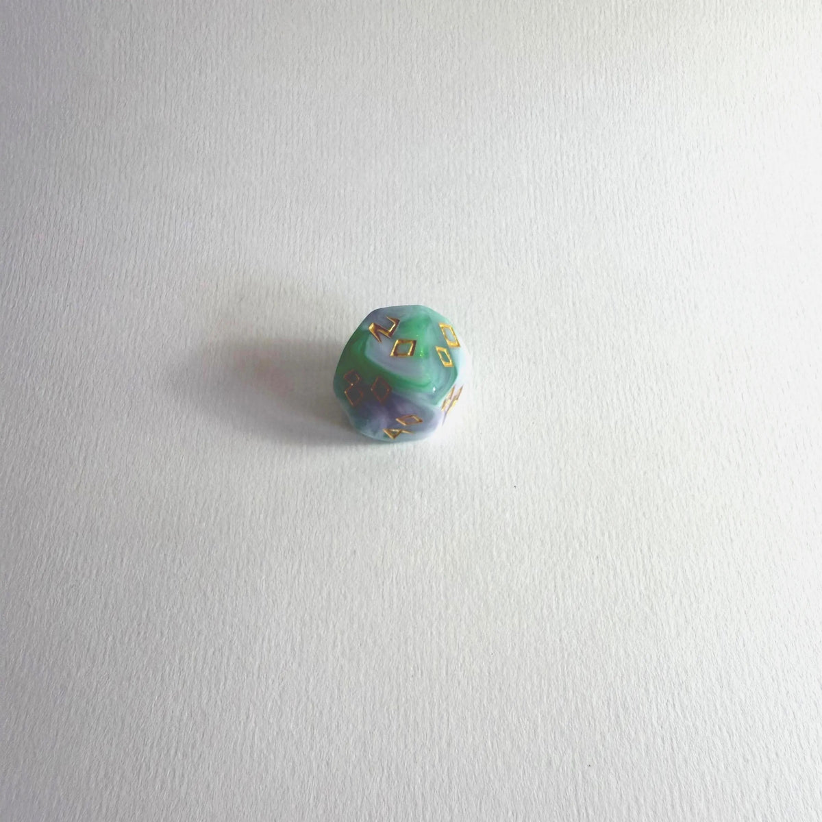 Veridian Dream Carved Acrylic Dice Set
