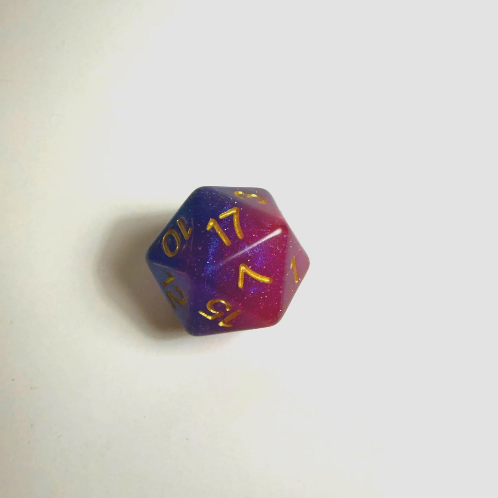 Bisexual Pride Flag Acrylic Dice Set